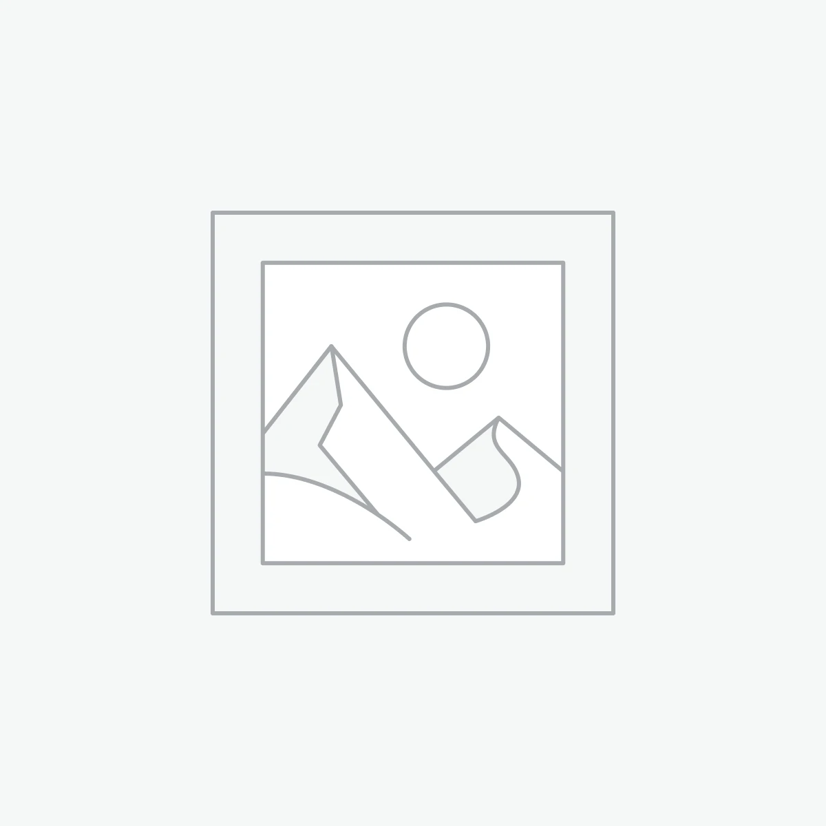 Placeholder image icon of mountains and sun